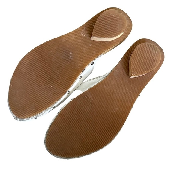 Sotto SOPRA White Leather Mule Wooden Clog Slip On Shoes Heel 7.5 - Picture 10 of 14